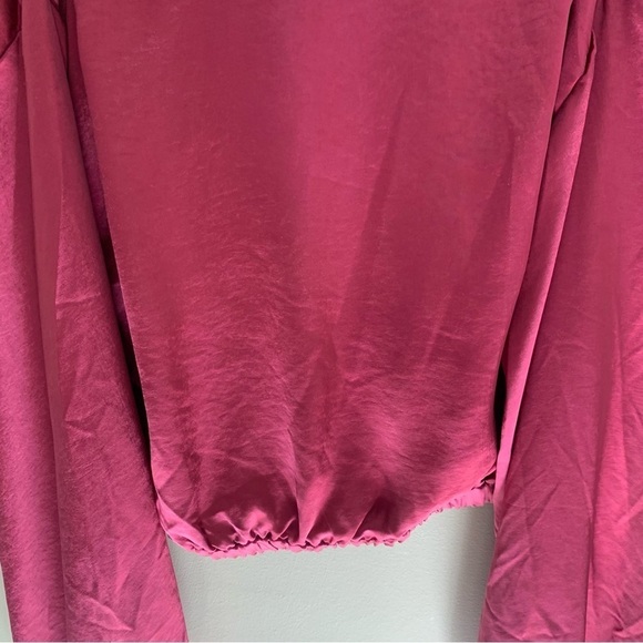 NWT Line and Dot Simone Long Sleeve Top in Cranberry M - Picture 9 of 12